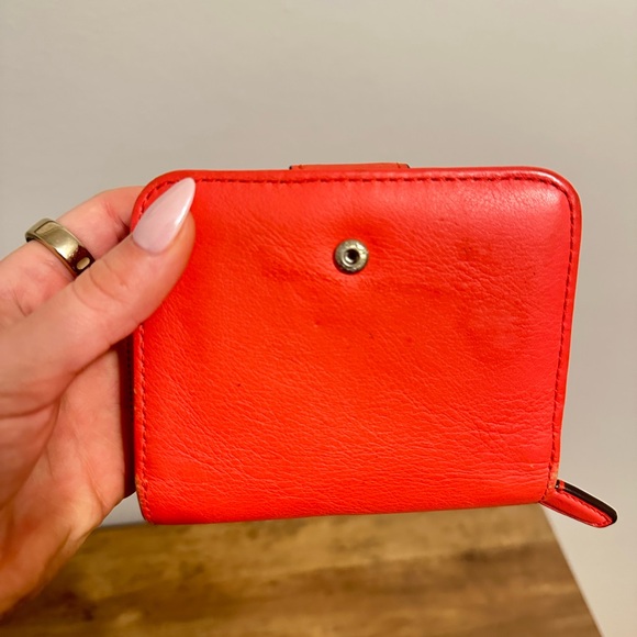 Coach Red Leather Wallet - Picture 5 of 5